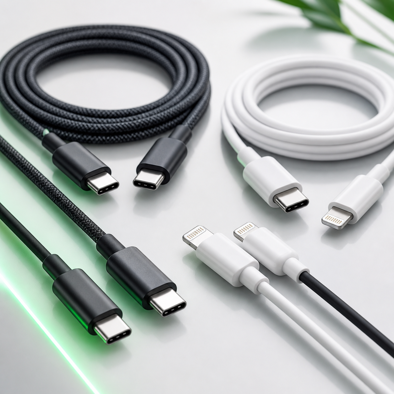 Caricabatterie USB-C e Lightning